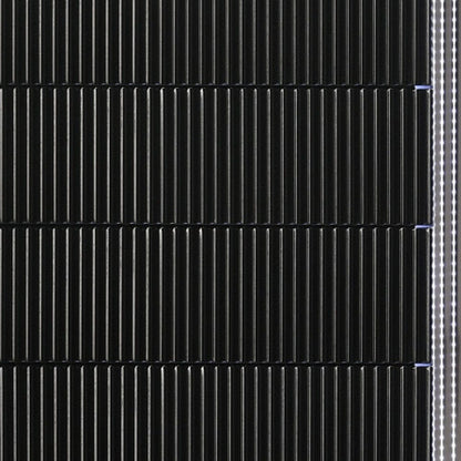 36" Black Solid Wood Mirrored Five Drawer Standard Chest