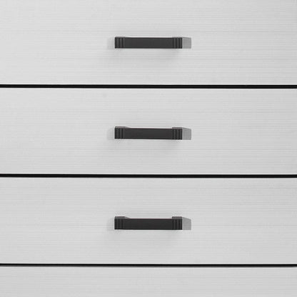 31" White Solid Wood Five Drawer Standard Chest