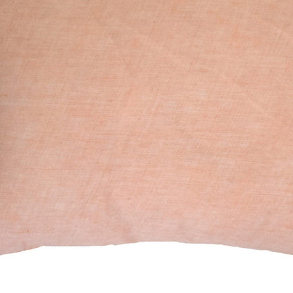 13" X 20" Coral Geometric Zippered Polyester Throw Pillow With Tassels