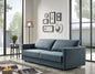 Long Arm 88" Blue Green Sofa Bed With Storage Space