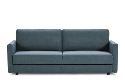 Long Arm 88" Blue Green Sofa Bed With Storage Space