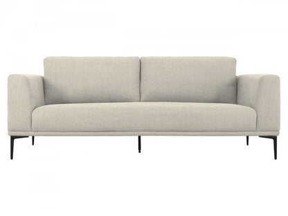 Modern 87" Light Beige Sofa With Removable Cushions