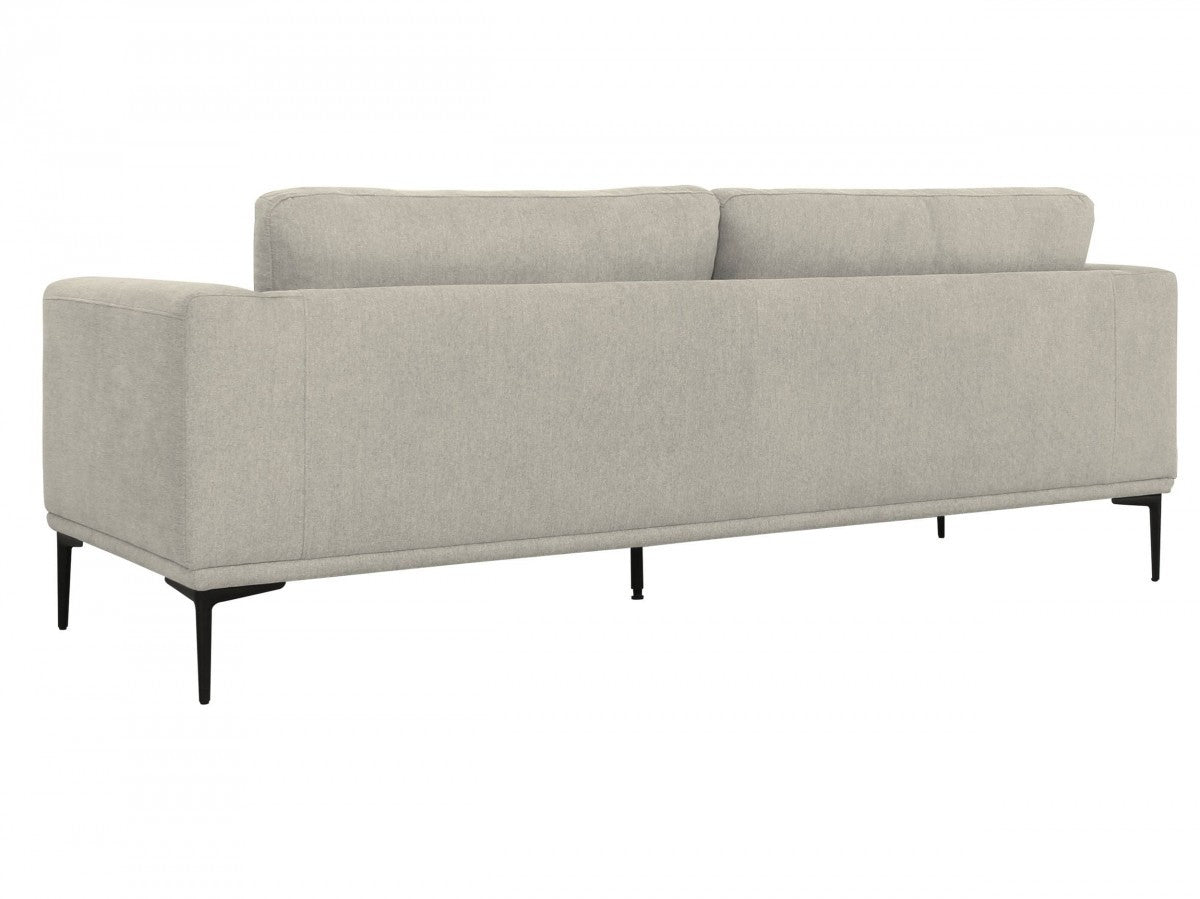 Modern 87" Light Beige Sofa With Removable Cushions