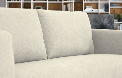 Modern 87" Light Beige Sofa With Removable Cushions