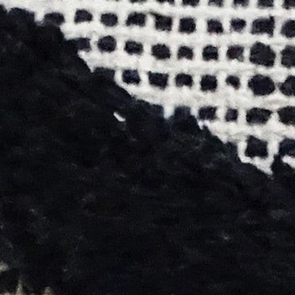 20" X 20" Black and White Chevron Textural Cotton Blend Throw Pillow