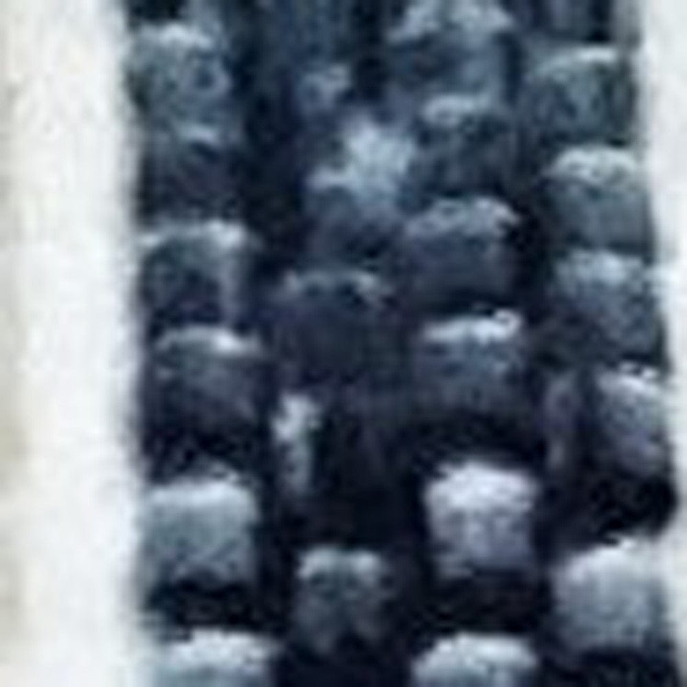 14" X 40" Tan And Beige Trellis Zippered Handmade Cotton Blend Throw Pillow With Tassels