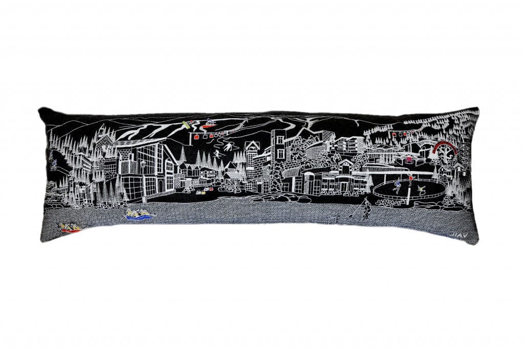45" BlackVail Nighttime Skyline Lumbar Decorative Pillow