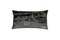 24" Black New Orleans Nighttime Skyline Lumbar Decorative Pillow