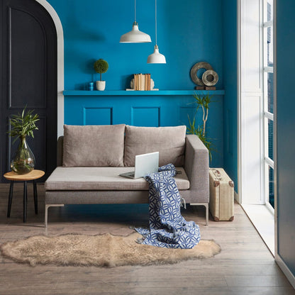 2' X 6' Platinum New Zealand Lambs Wool Handmade Area Rug