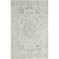 2' X 3' Ivory Gray And Taupe Floral Stain Resistant Area Rug
