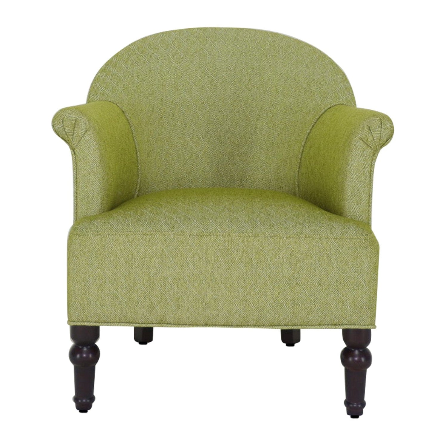 29" Green on Green Design Polyester Blend Solid Color Armchair