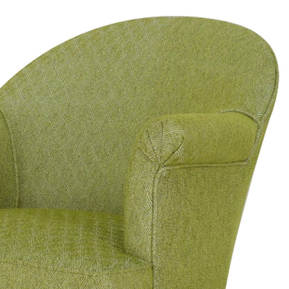 29" Green on Green Design Polyester Blend Solid Color Armchair