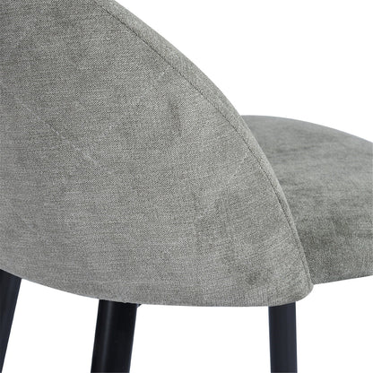 Set Of Two 38" Grey And Black Steel Low Back Counter Height Bar Chairs