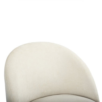 Set Of Two 38" Cream And Black Steel Low Back Counter Height Bar Chairs