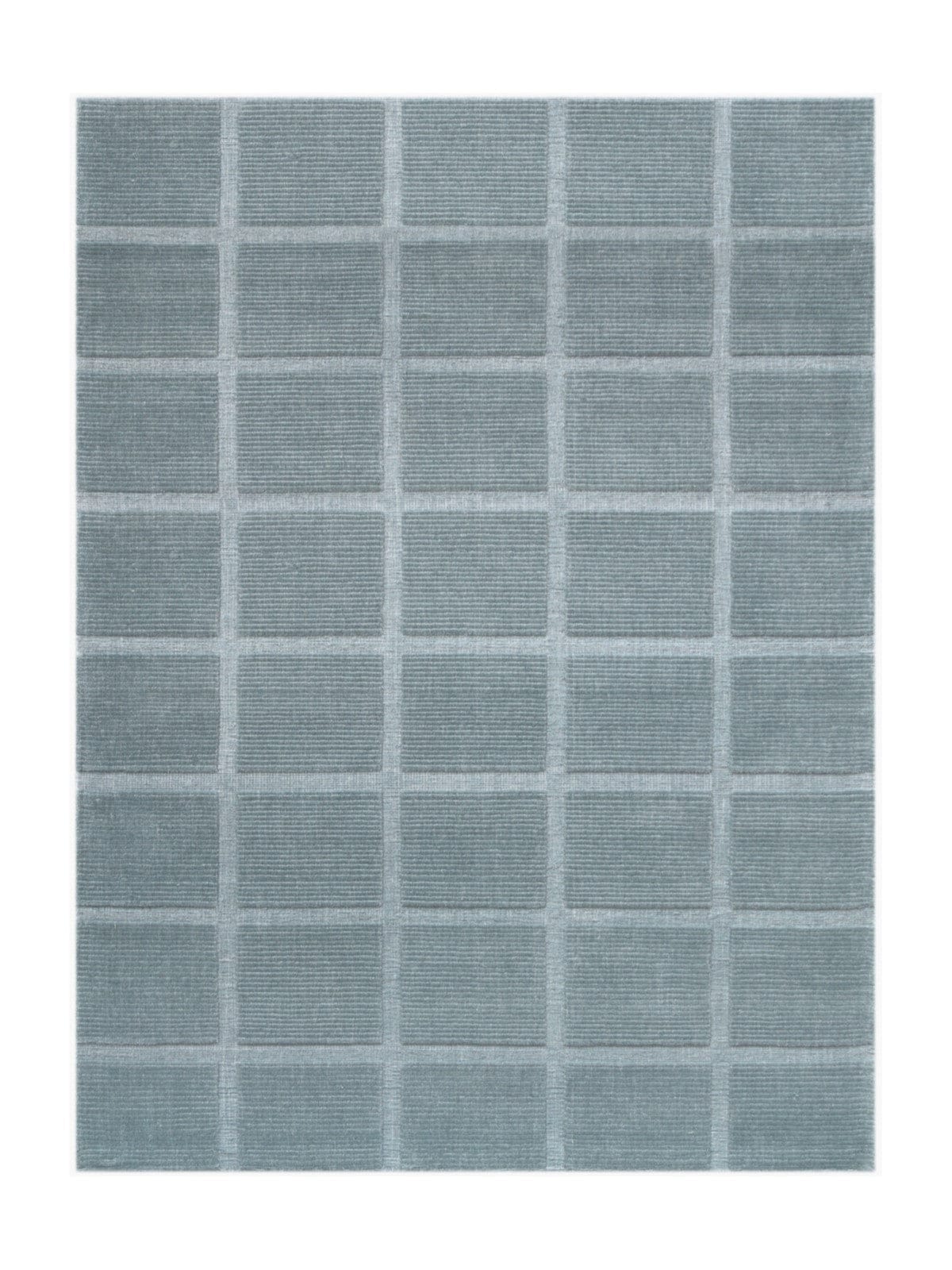 10' X 14' Blue Geometric Handmade Area Rug