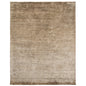 8' X 10' Ombre Brown Distressed Paisley Handmade Area Rug