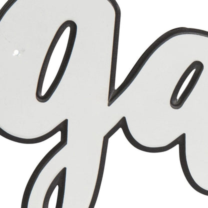 White And Black Metal Gather Wall Decor