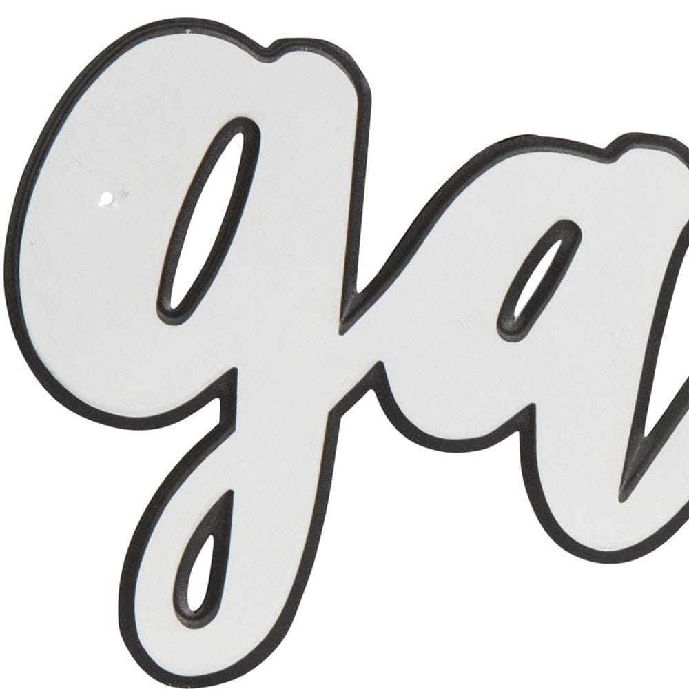 White And Black Metal Gather Wall Decor