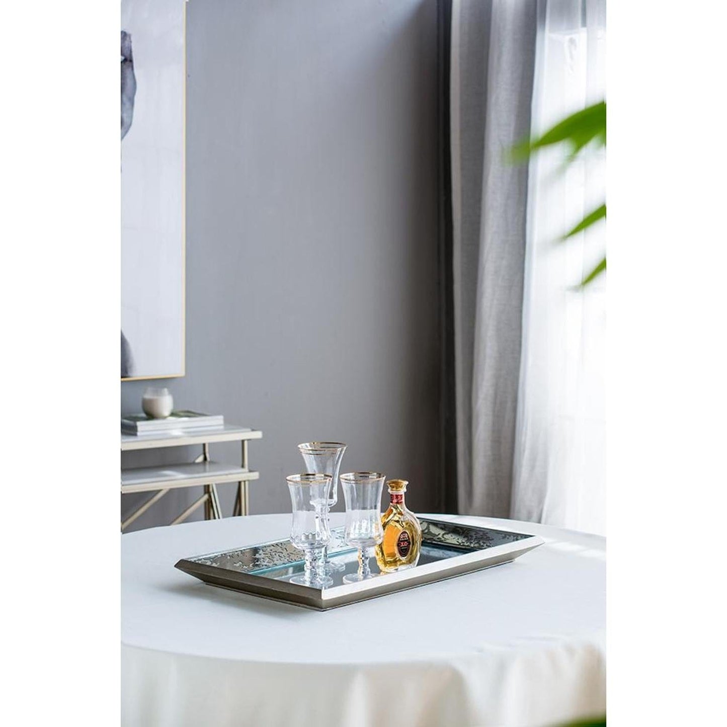 12" x 20" Rectangle Vintage Style Wall Mounted Accent Mirror