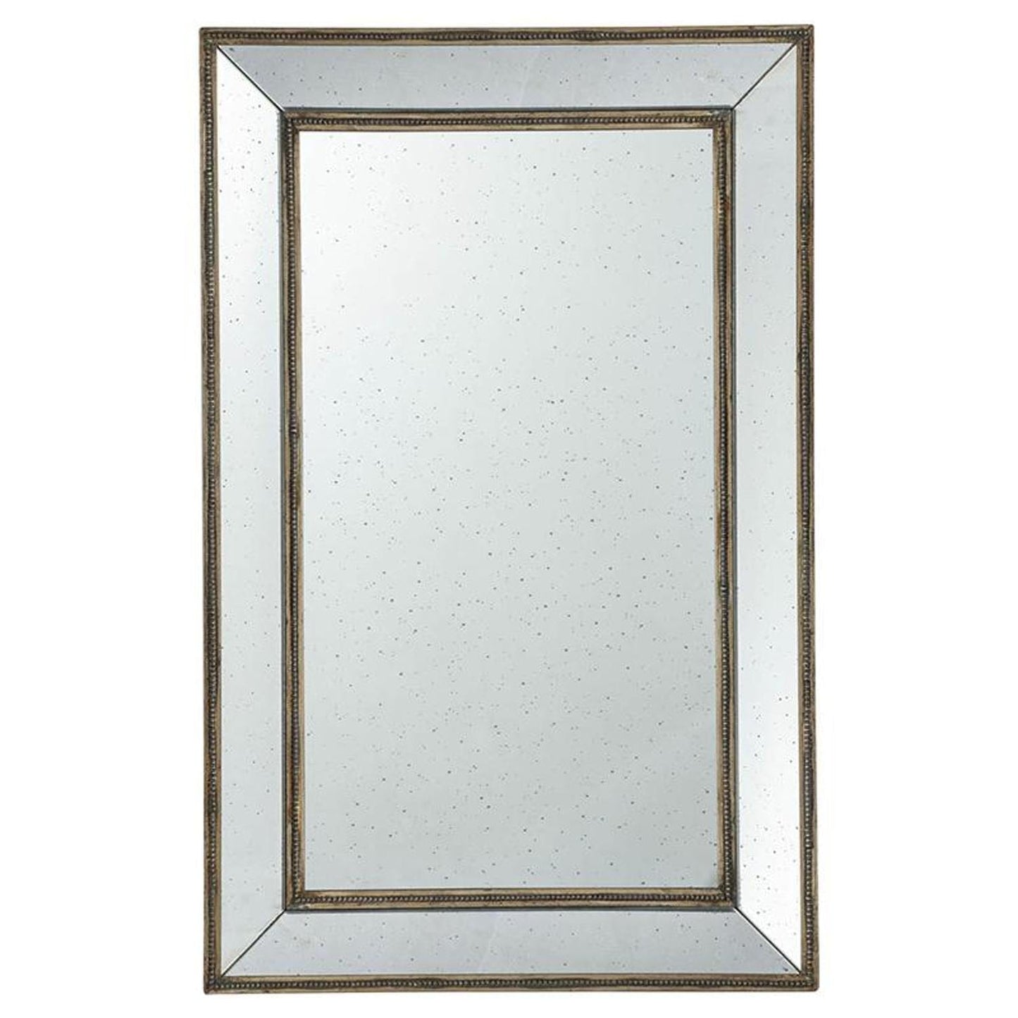 43" x 28" Rectangle Vintage Style Wall Mounted Accent Mirror