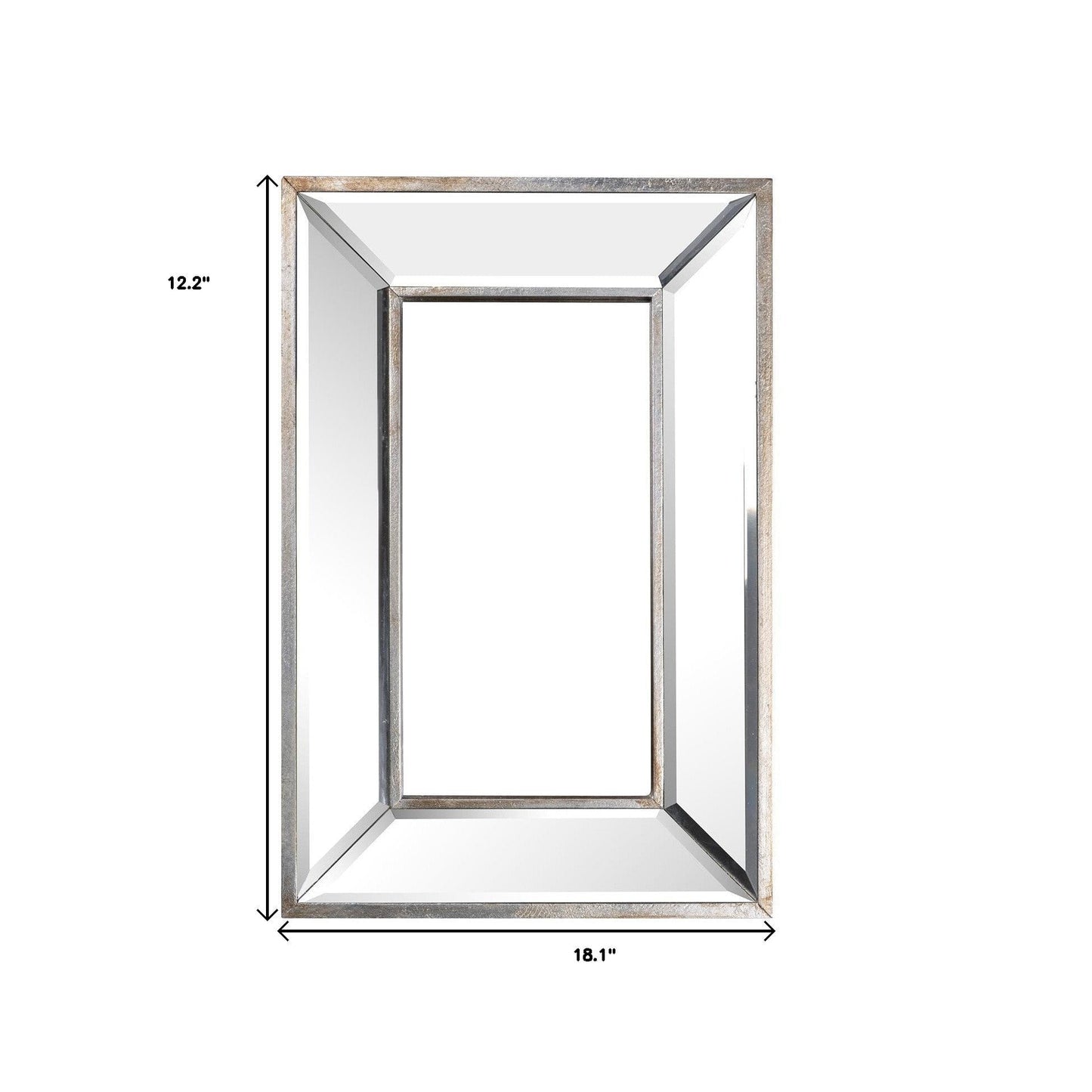 12" Rectangle Wall Mounted Accent Mirror