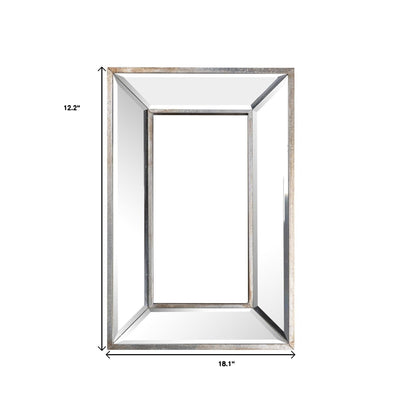 12" Rectangle Wall Mounted Accent Mirror