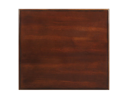 24" Walnut Manufactured Wood Rectangular End Table With Drawer And Shelf