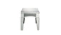24" Silver Mirrored And Manufactured Wood Square End Table