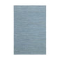 4' X 6' Light Blue Wool Handmade Stain Resistant Area Rug