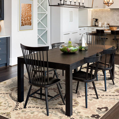 4' X 6' Ivory Gray And Olive Floral Stain Resistant Area Rug