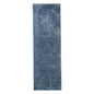 8' Blue Shag Stain Resistant Runner Rug