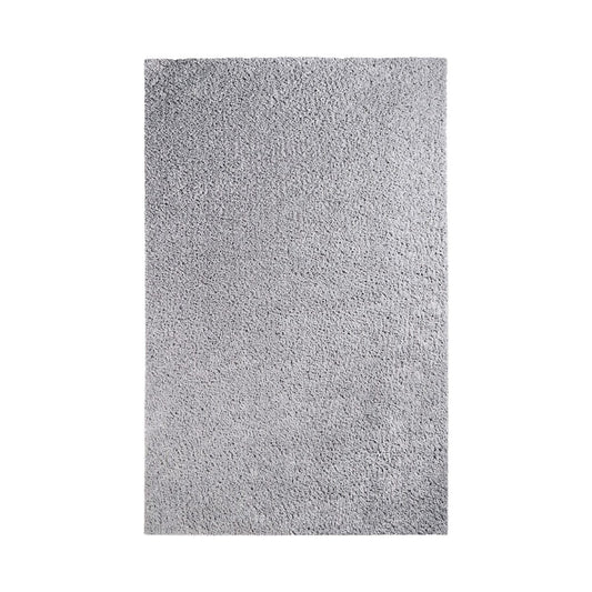 8' X 10' Silver Shag Stain Resistant Area Rug