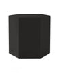 13" Black High Gloss Manufactured Wood Hexagon End Table