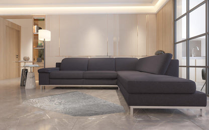 4' X 6' Grey Damask Power Loom Stain Resistant Area Rug