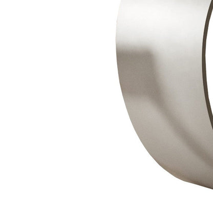 95" Clear And Grey Rectangular Glass And Metal Dining Table