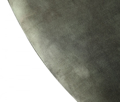 24" Green Velvet Solid Color Barrel Chair