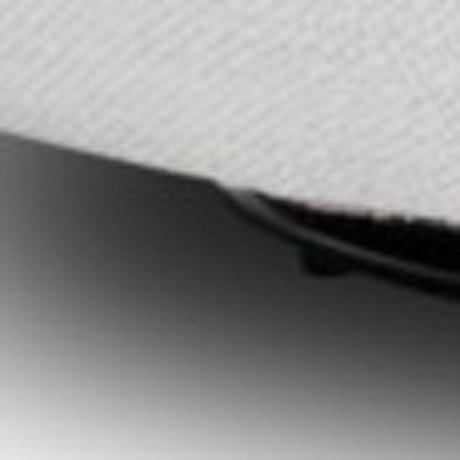 47" Off White 100% Polyester And Black Solid Color Swivel Barrel Chair