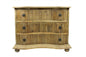 44" Natural Solid Wood Three Drawer Standard Dresser