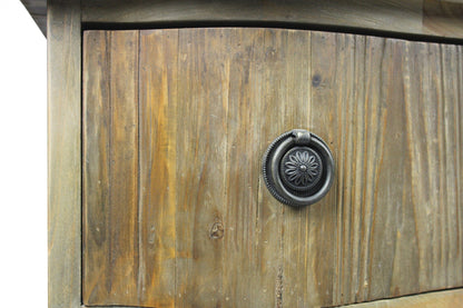 44" Natural Solid Wood Three Drawer Standard Dresser