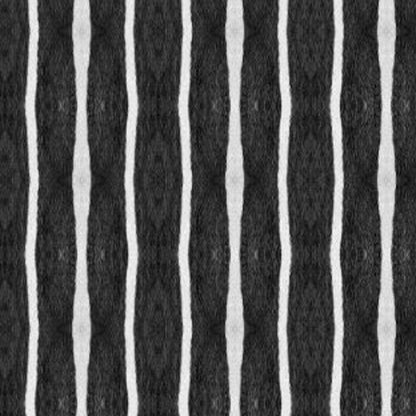 2' X 5' Black And White Modern Stripe Printed Vinyl Area Rug with UV Protection