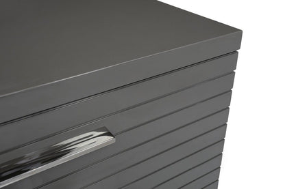 59" Grey Solid And Manufactured Wood Six Drawer Standard Dresser