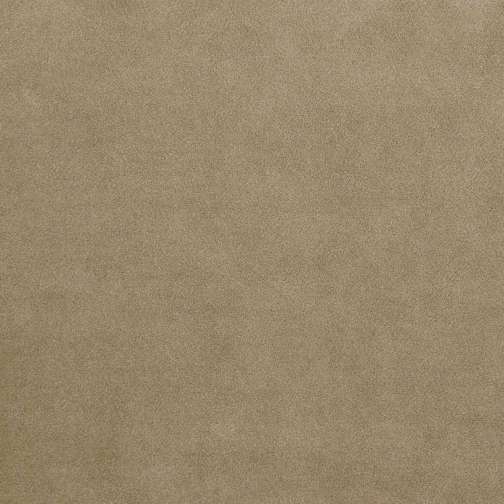 90" Beige Velvet And Gold Stainless Steel Standard Sofa