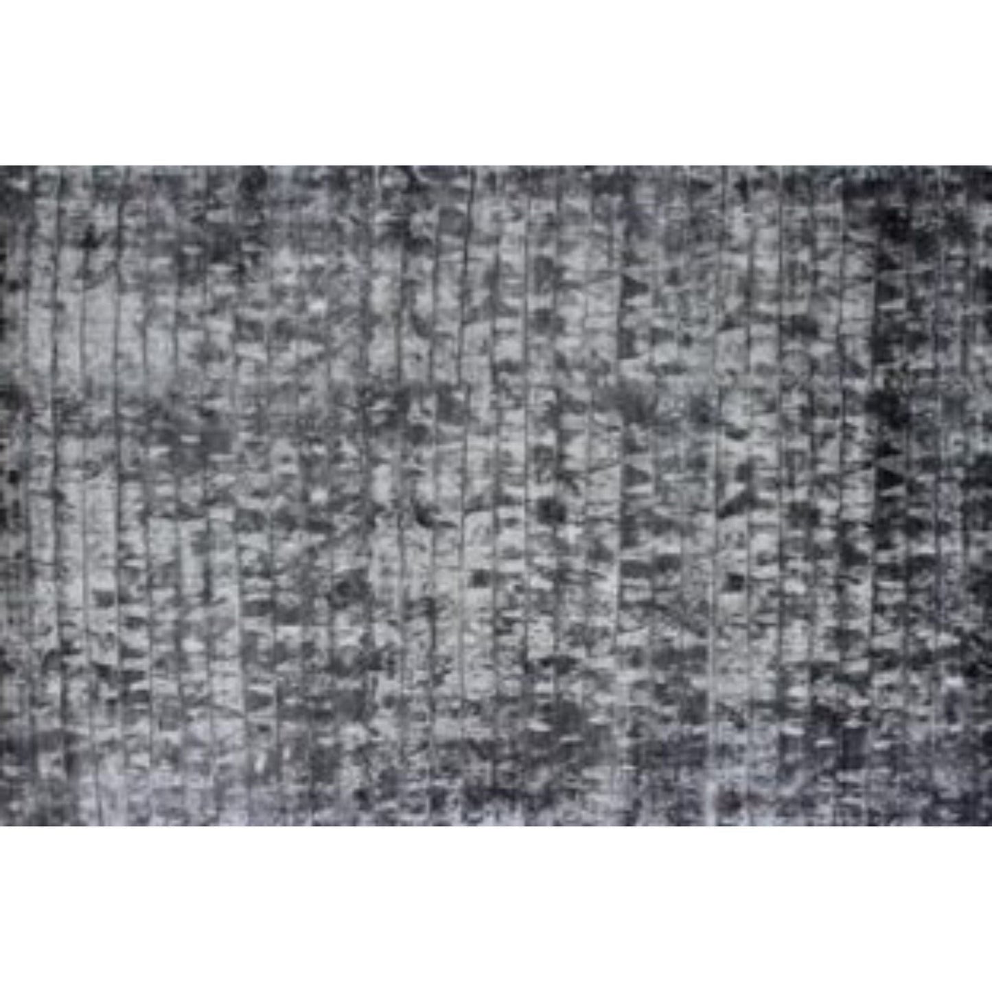 8' x 11' Silver And Charcoal Striped Hand Loomed Area Rug