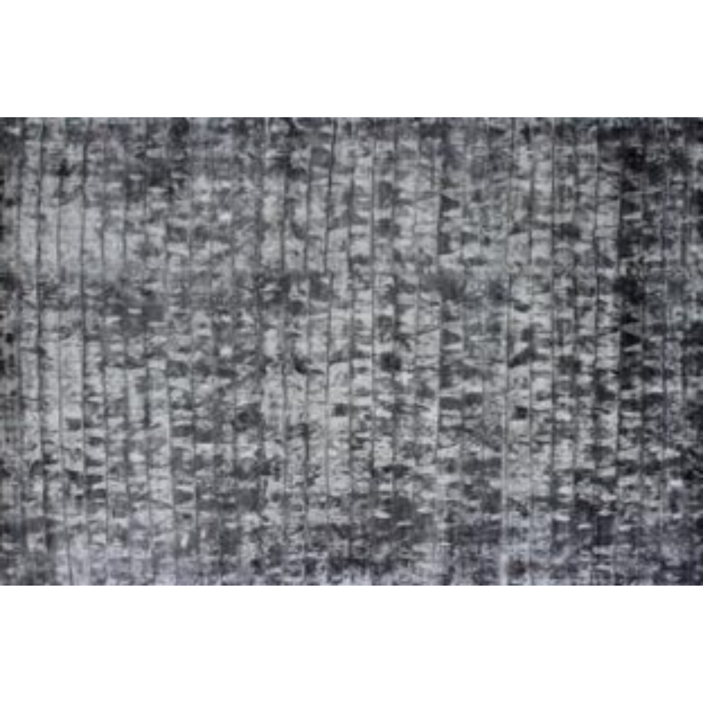 8' x 11' Silver And Charcoal Striped Hand Loomed Area Rug
