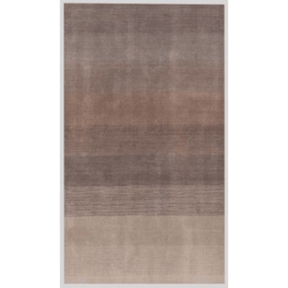 9' X 12' Violet Taupe And Brown Ombre Hand Loomed Area Rug
