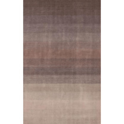 9' X 12' Violet Taupe And Brown Ombre Hand Loomed Area Rug