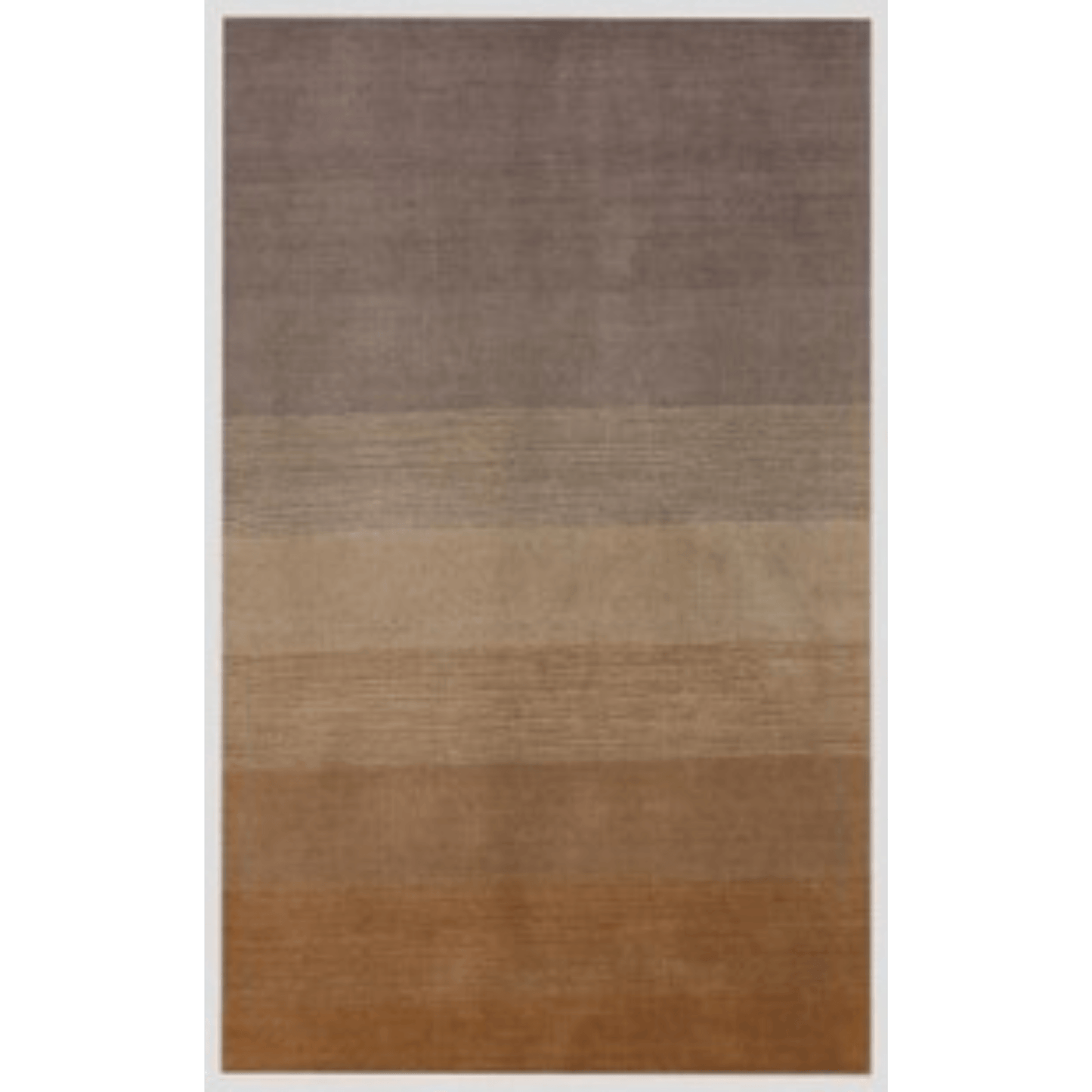 5' X 8' Gold And Rust Ombre Hand Loomed Area Rug