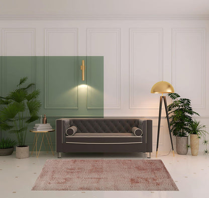 2' X 3' Pink Shag Tufted Handmade Area Rug