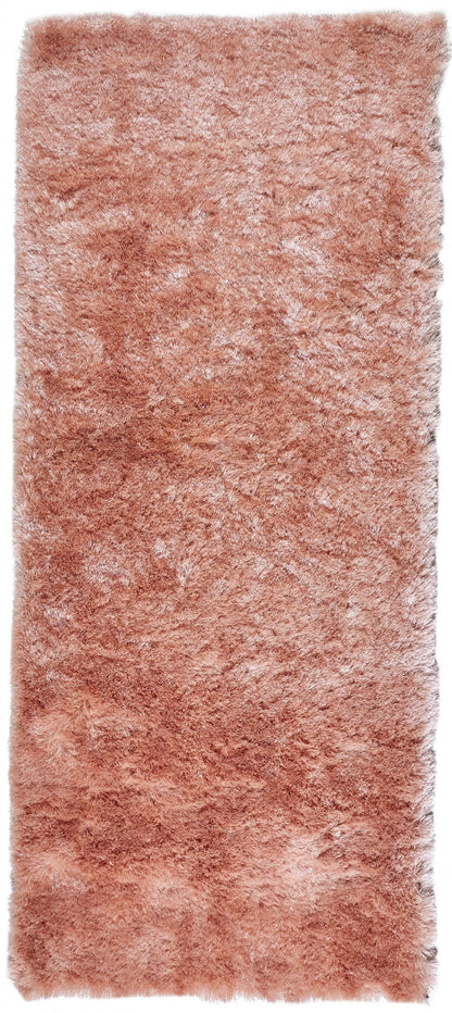 2' X 3' Pink Shag Tufted Handmade Area Rug
