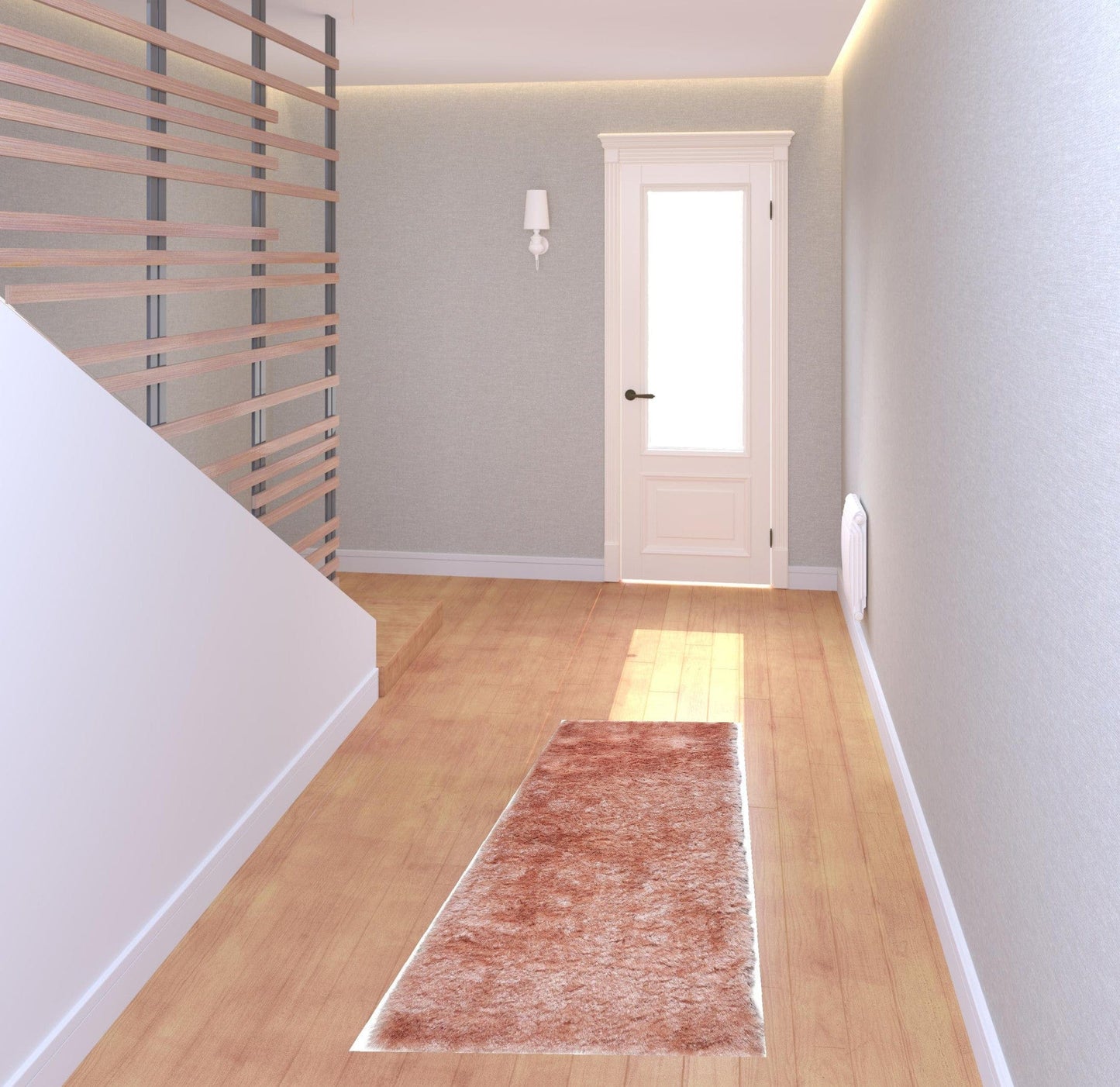 2' X 3' Pink Shag Tufted Handmade Area Rug